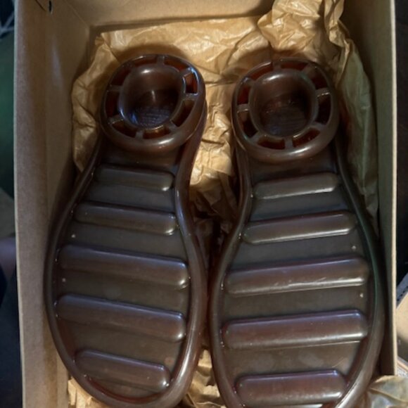 Melissa X Telfar Jelly Slide BROWN - Size 5 - Picture 3 of 3